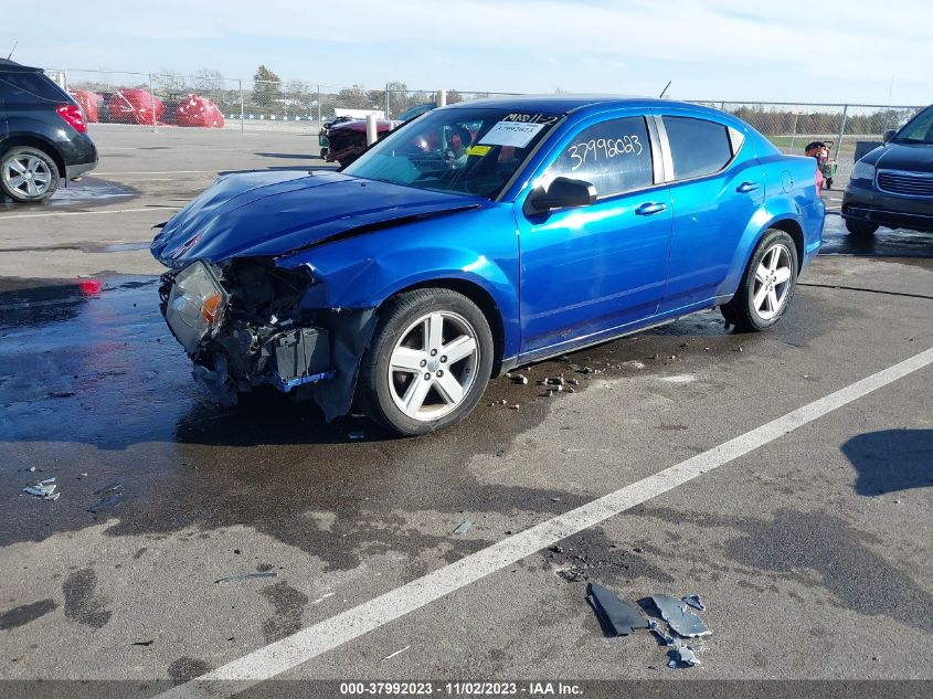 2013 Dodge Avenger Se VIN: 1C3CDZABXDN644267 Lot: 37992023