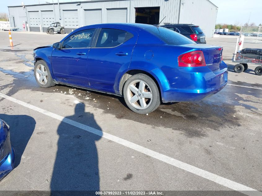 2013 Dodge Avenger Se VIN: 1C3CDZABXDN644267 Lot: 37992023