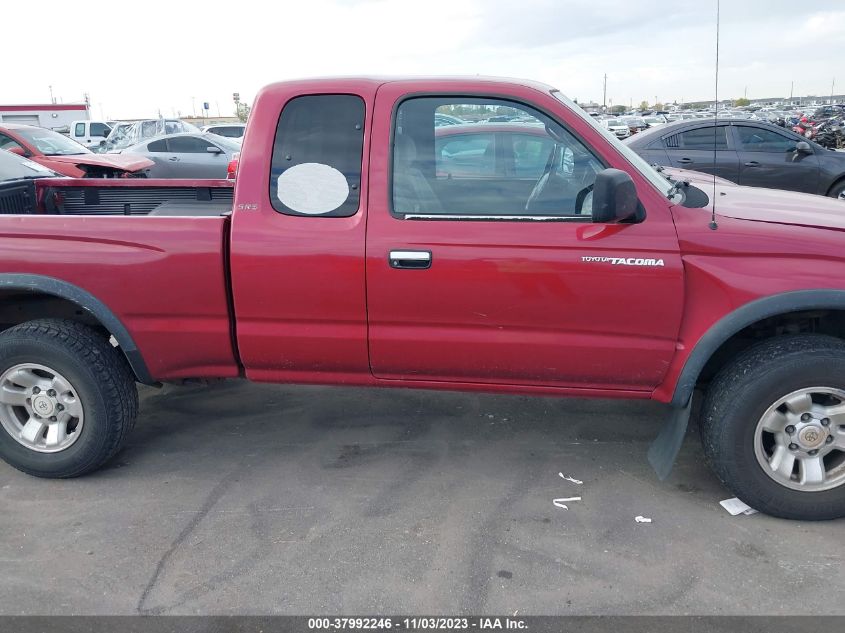 2000 Toyota Tacoma Base V6 VIN: 4TAWN72N7YZ589807 Lot: 37992246