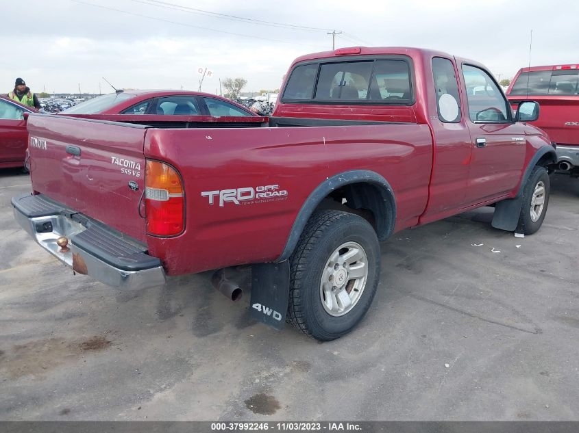 2000 Toyota Tacoma Base V6 VIN: 4TAWN72N7YZ589807 Lot: 37992246