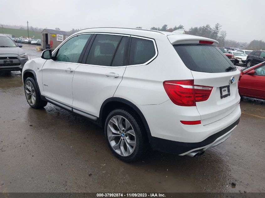 2017 BMW X3 xDrive28I VIN: 5UXWX9C35H0T16066 Lot: 37992874