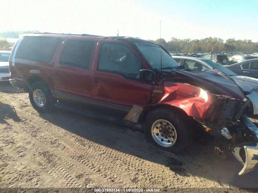 2002 Ford Excursion Xlt/Xlt Premium VIN: 1FMNU40L82EC93126 Lot: 37993134