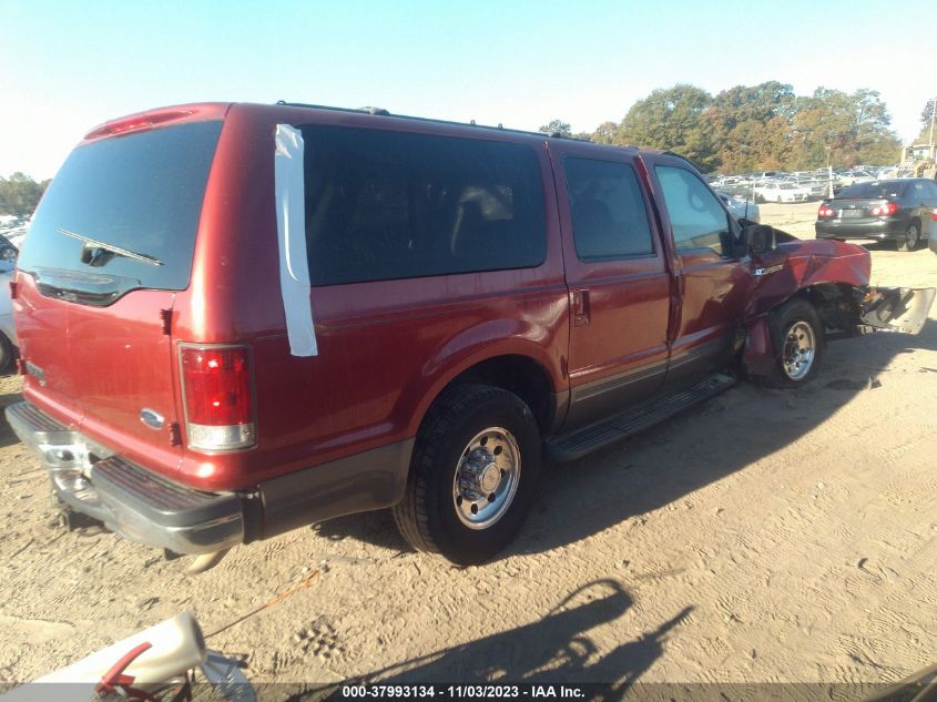 2002 Ford Excursion Xlt/Xlt Premium VIN: 1FMNU40L82EC93126 Lot: 37993134