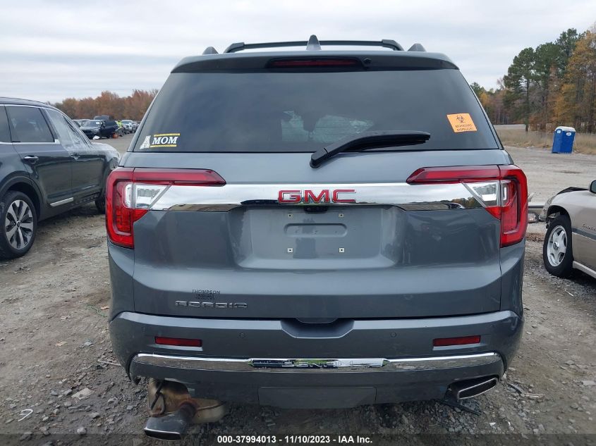 2022 GMC Acadia Fwd Denali VIN: 1GKKNPLS7NZ134298 Lot: 37994013