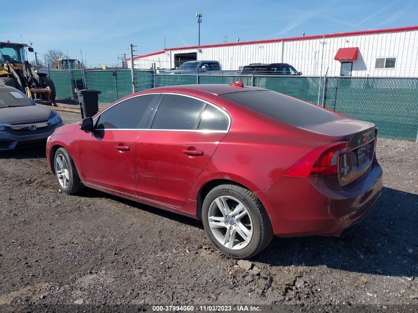 2015 Volvo S60 T5 Premier Plus VIN: YV140MFCXF2305619 Lot: 37994060