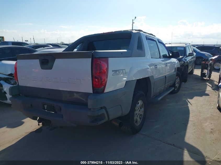 2002 Chevrolet Avalanche VIN: 3GNEK13TX2G138419 Lot: 37994215