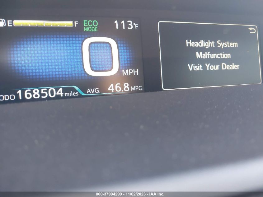 2016 Toyota Prius Three Touring VIN: JTDKARFU4G3015100 Lot: 37994299