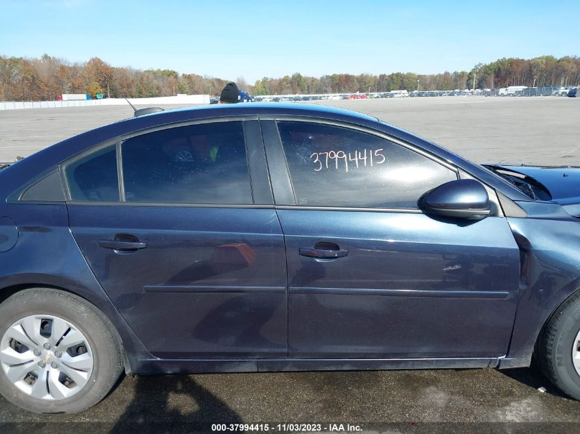 1G1PB5SH7F7143478 2015 Chevrolet Cruze Ls Manual