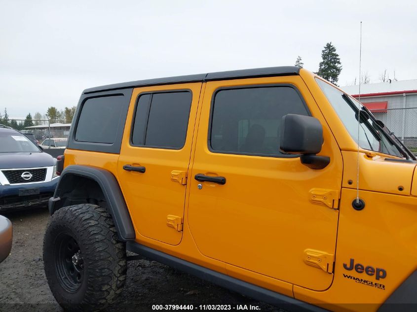 2021 Jeep Wrangler Unlimited Rubicon 4X4 VIN: 1C4JJXFM0MW654326 Lot: 37994440