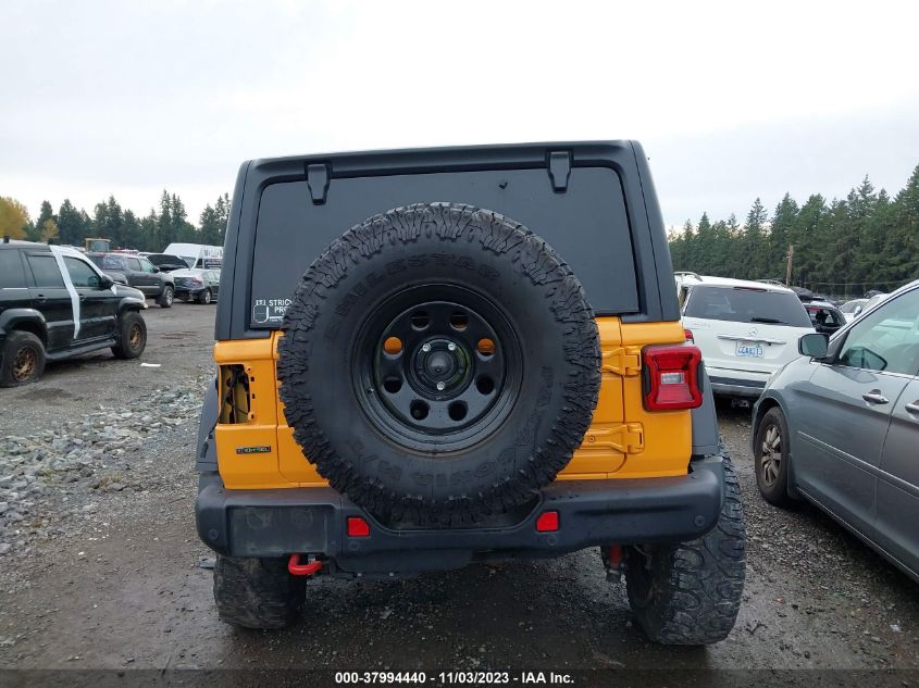 2021 Jeep Wrangler Unlimited Rubicon 4X4 VIN: 1C4JJXFM0MW654326 Lot: 37994440