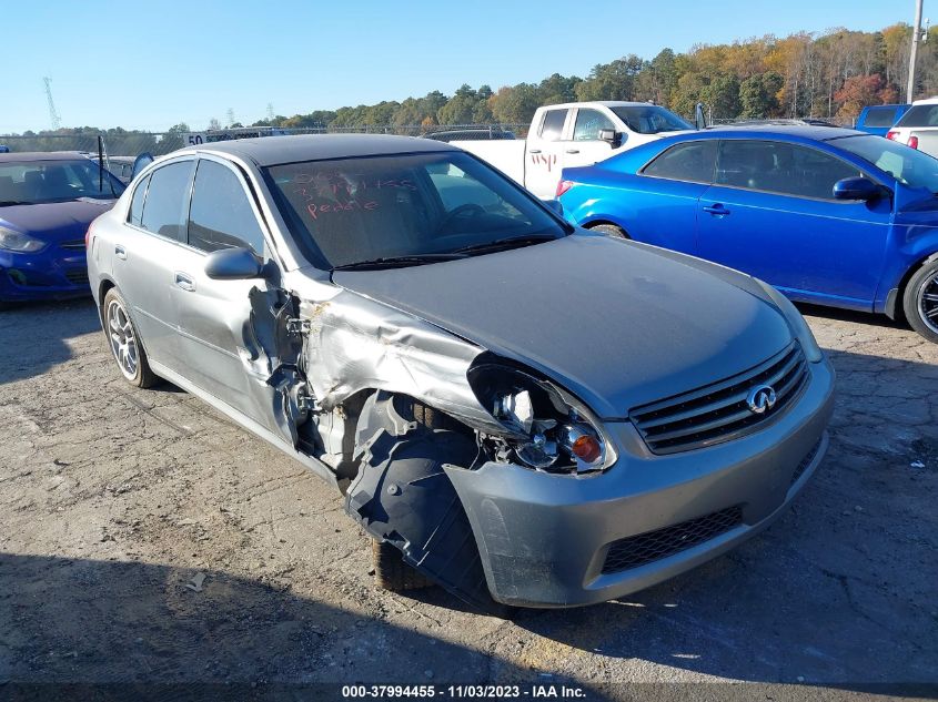 2006 Infiniti G35 Sedan VIN: JNKCV51E26M506046 Lot: 37994455