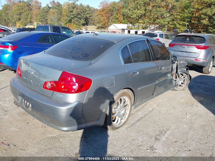 2006 Infiniti G35 Sedan VIN: JNKCV51E26M506046 Lot: 37994455