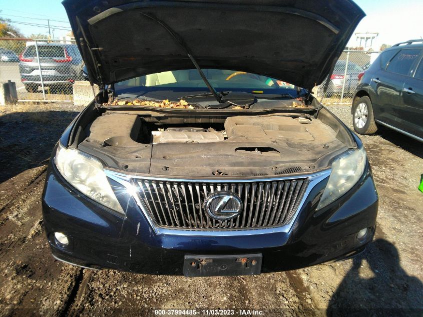 2010 Lexus Rx 350 VIN: 2T2BK1BA2AC002124 Lot: 37994485