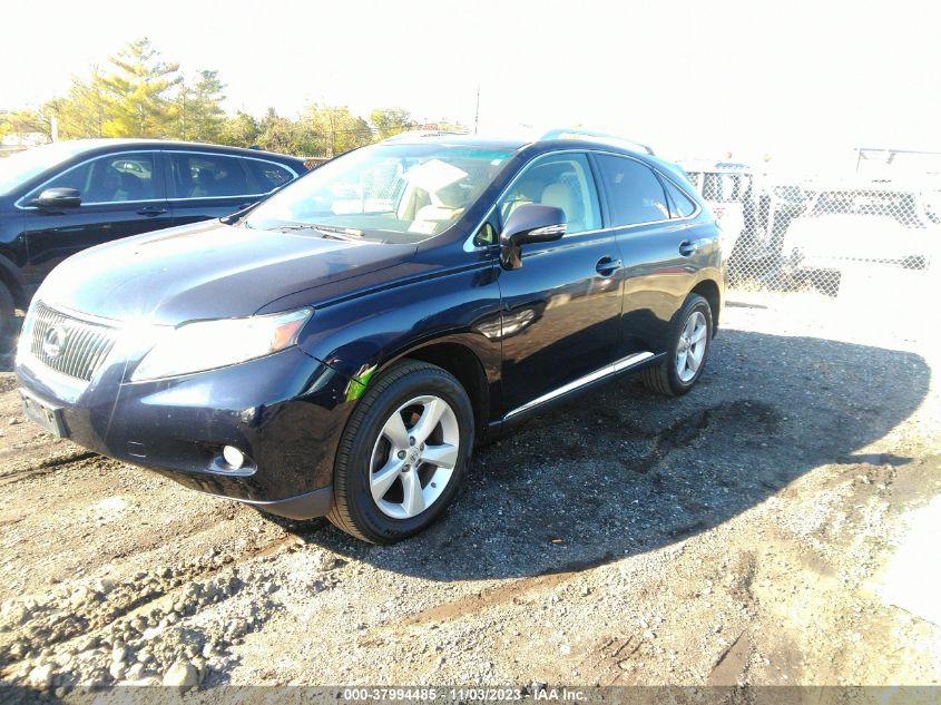 2010 Lexus Rx 350 VIN: 2T2BK1BA2AC002124 Lot: 37994485