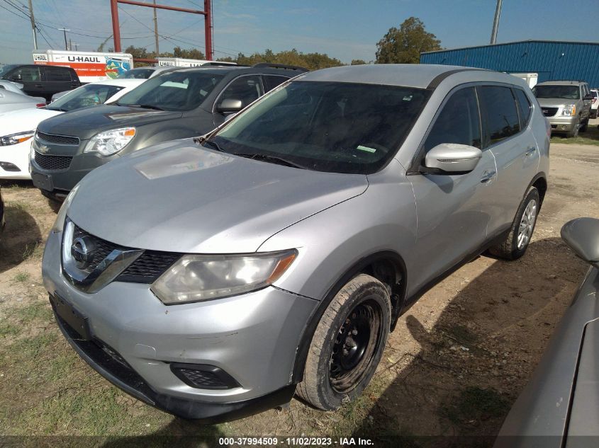 2015 Nissan Rogue S/Sl/Sv VIN: KNMAT2MT9FP580750 Lot: 37994509