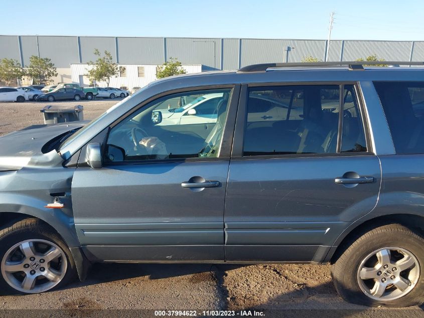 2006 Honda Pilot Ex-L VIN: 2HKYF18606H510800 Lot: 37994622