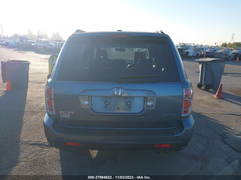 2006 Honda Pilot Ex-L VIN: 2HKYF18606H510800 Lot: 37994622