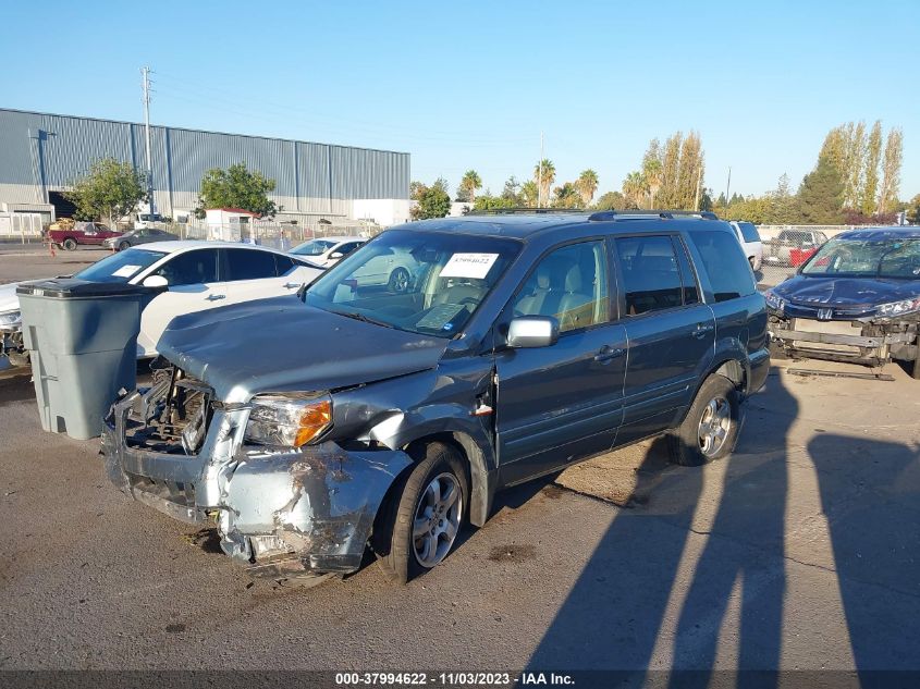 2006 Honda Pilot Ex-L VIN: 2HKYF18606H510800 Lot: 37994622