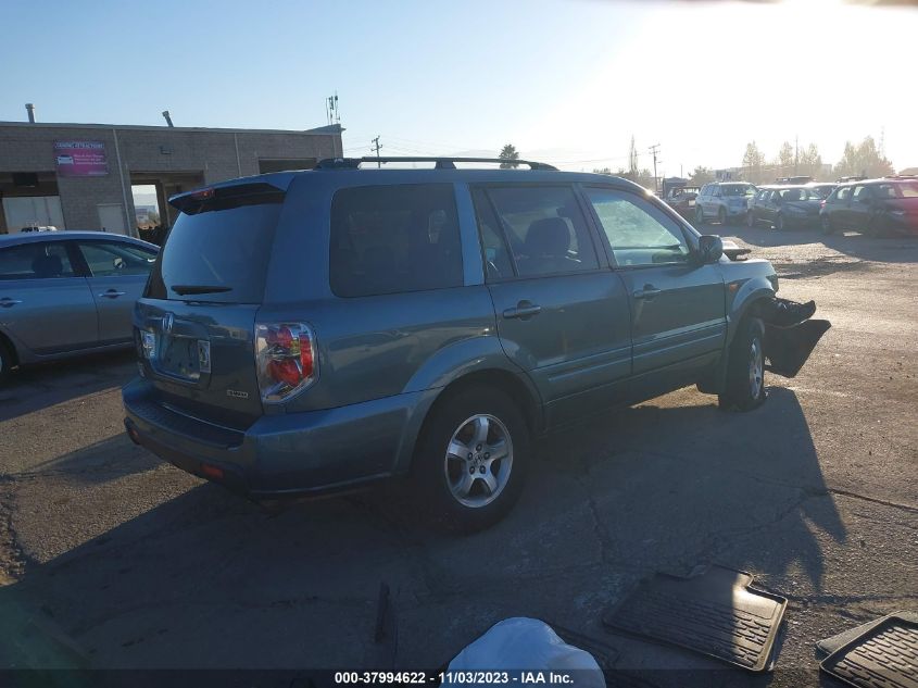 2006 Honda Pilot Ex-L VIN: 2HKYF18606H510800 Lot: 37994622