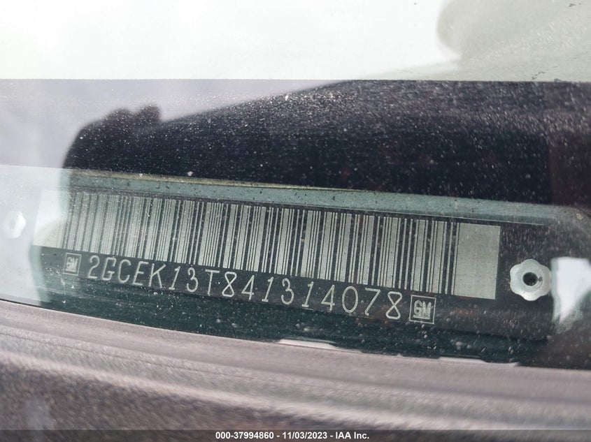 2004 Chevrolet Silverado 1500 Ls VIN: 2GCEK13T841314078 Lot: 37994860