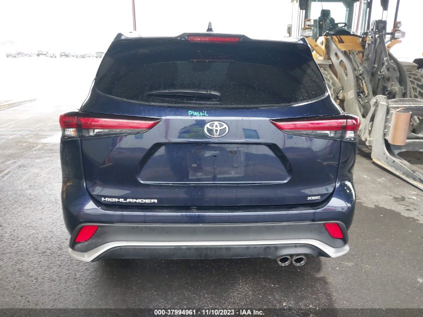 2022 Toyota Highlander Xse VIN: 5TDLZRAH8NS133993 Lot: 37994961