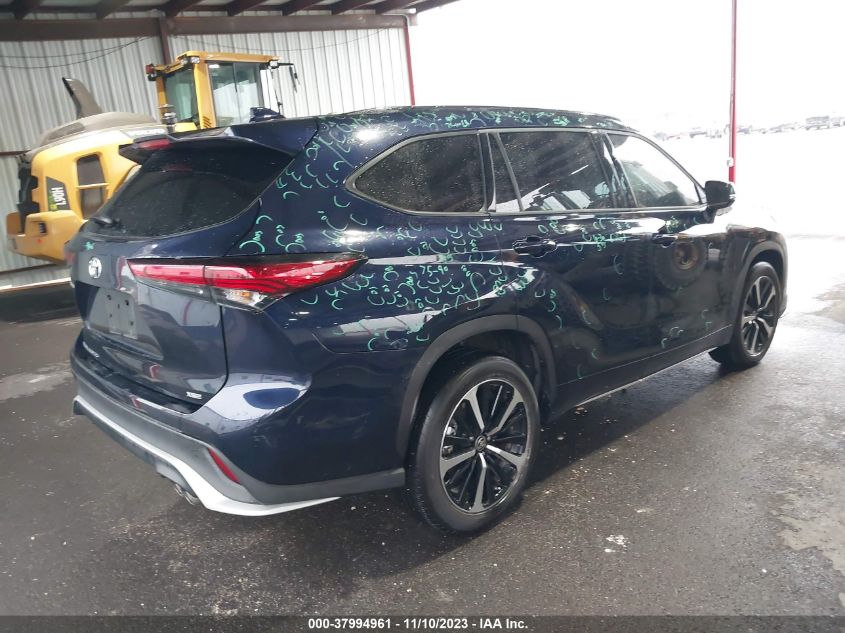 2022 Toyota Highlander Xse VIN: 5TDLZRAH8NS133993 Lot: 37994961