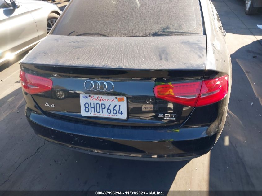 2013 Audi A4 2.0T Premium VIN: WAUBFAFL6DN031385 Lot: 37995294