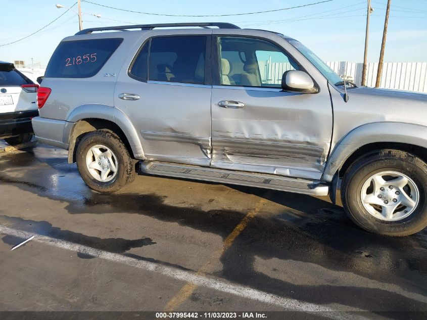 2002 Toyota Sequoia Sr5 VIN: 5TDZT34A32S091655 Lot: 37995442