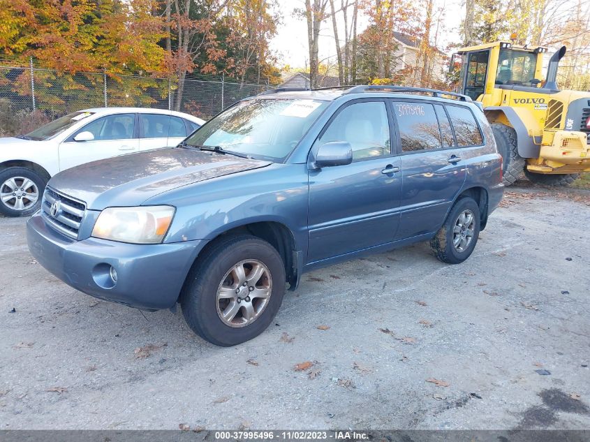 2006 Toyota Highlander W/3Rd Row/Limited W VIN: JTEEP21A360143646 Lot: 37995496