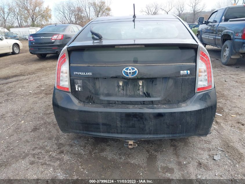 2012 Toyota Prius Two VIN: JTDKN3DU6C5520140 Lot: 37996224