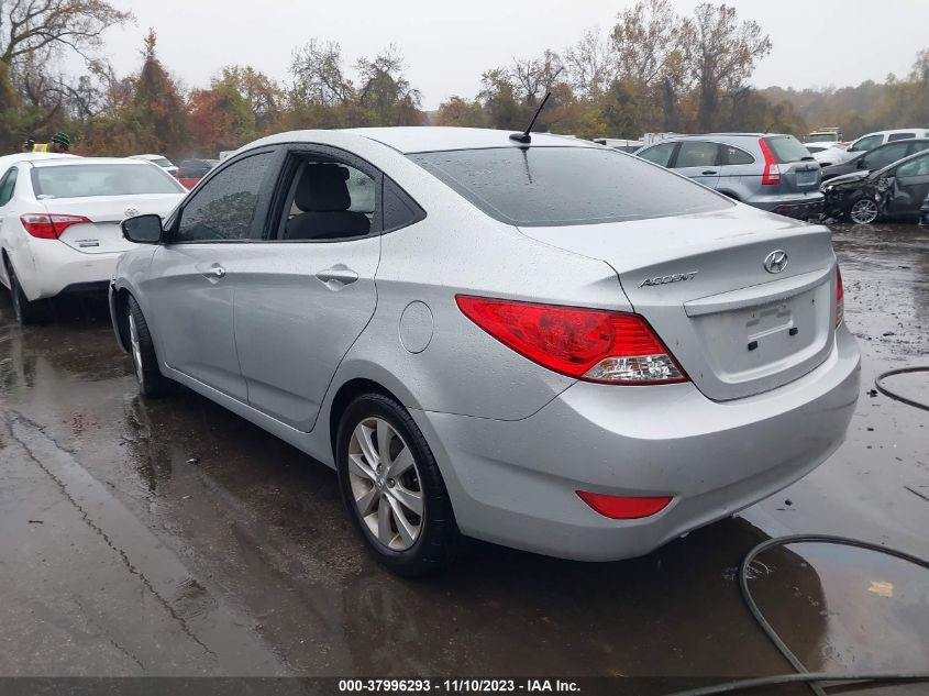 2013 Hyundai Accent Gls VIN: KMHCU4AE3DU316151 Lot: 37996293