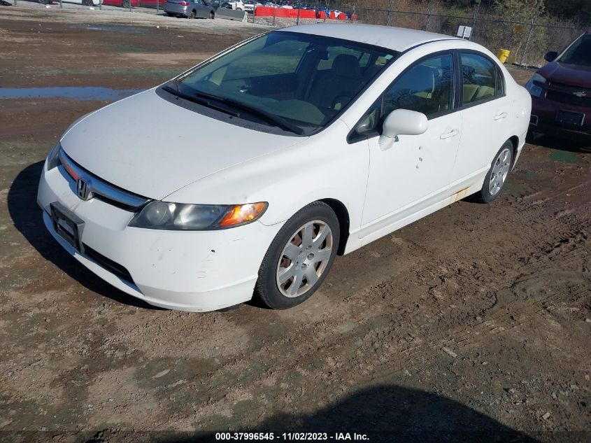 2007 Honda Civic Lx VIN: 1HGFA16587L015078 Lot: 37996545