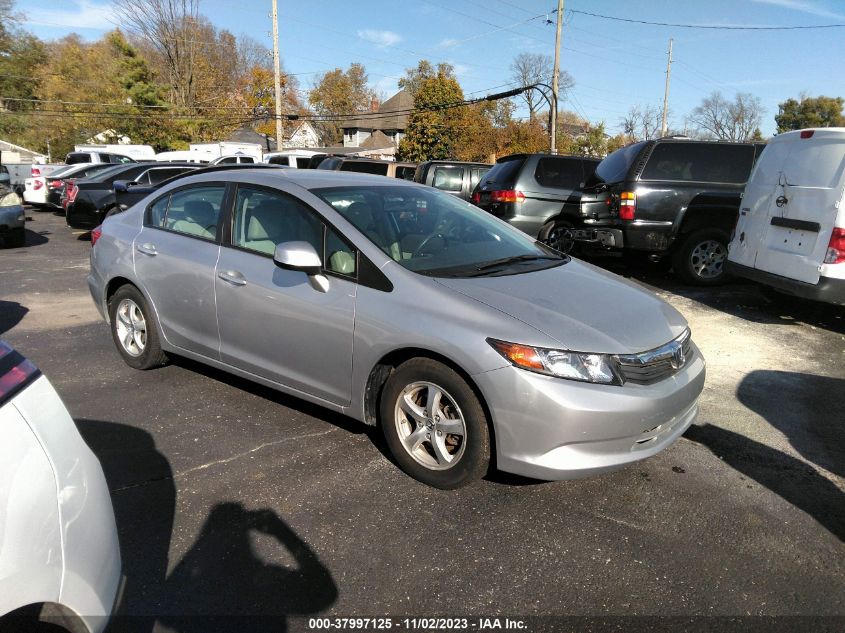 2012 Honda Civic Natural Gas VIN: 19XFB5F51CE003974 Lot: 37997125