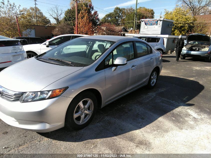 2012 Honda Civic Natural Gas VIN: 19XFB5F51CE003974 Lot: 37997125