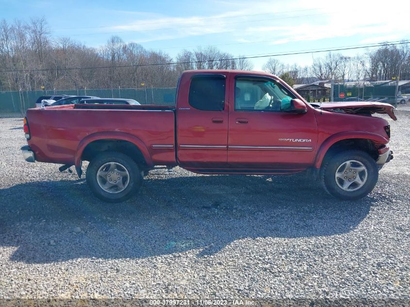 2000 Toyota Tundra Ltd V8 VIN: 5TBBT4812YS061386 Lot: 37997231