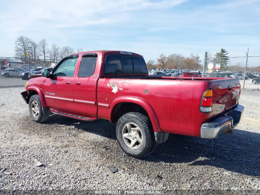 2000 Toyota Tundra Ltd V8 VIN: 5TBBT4812YS061386 Lot: 37997231