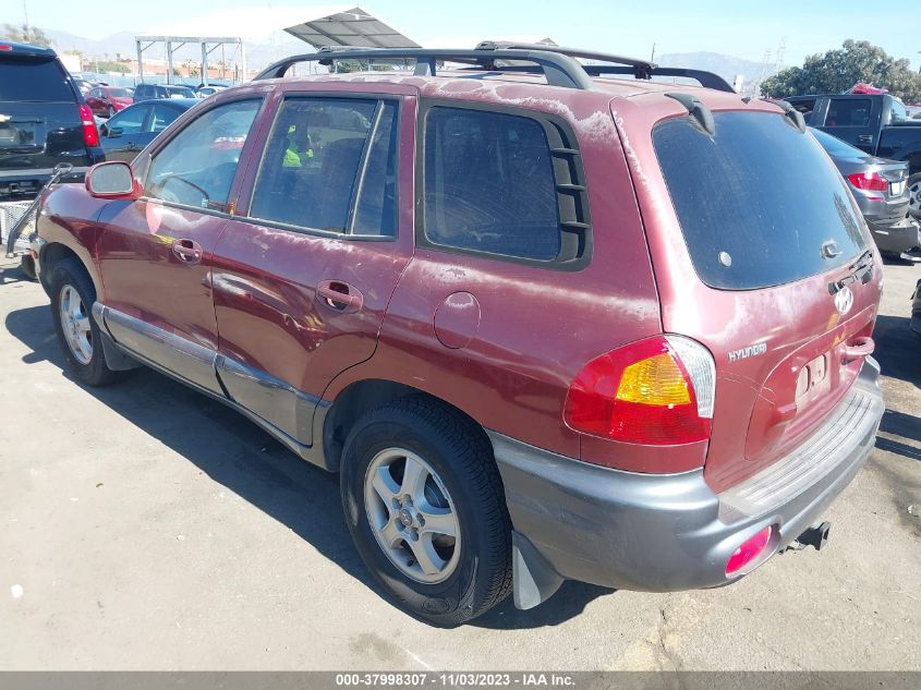 2002 Hyundai Santa Fe Gls/Lx VIN: KM8SC73D12U251897 Lot: 39092808