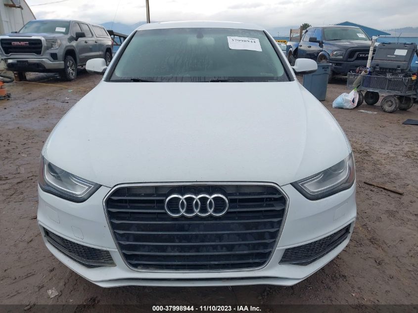 2014 Audi A4 2.0T Premium VIN: WAUAFAFL3EA077227 Lot: 37998944