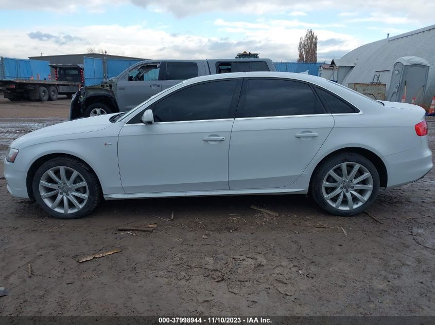 2014 Audi A4 2.0T Premium VIN: WAUAFAFL3EA077227 Lot: 37998944