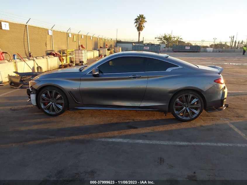 2019 Infiniti Q60 3.0T Red Sport 400 VIN: JN1FV7EK0KM360334 Lot: 37999623