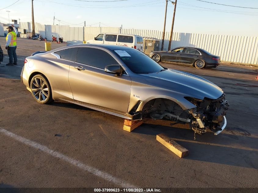 2019 Infiniti Q60 3.0T Red Sport 400 VIN: JN1FV7EK0KM360334 Lot: 37999623