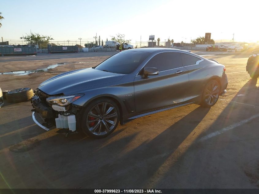 2019 Infiniti Q60 3.0T Red Sport 400 VIN: JN1FV7EK0KM360334 Lot: 37999623