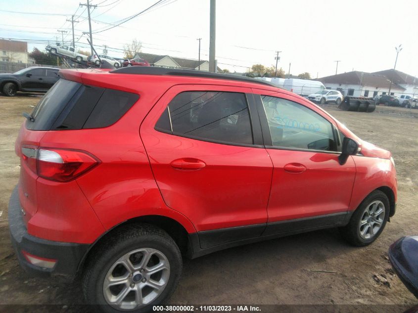 2022 Ford Ecosport Se VIN: MAJ6S3GLXNC458291 Lot: 38000002