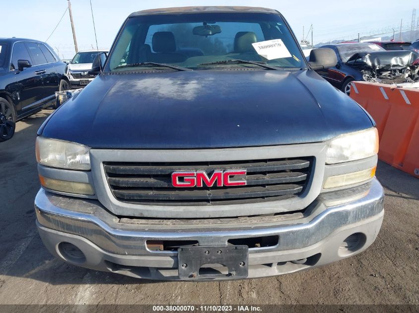 2006 GMC Sierra 1500 Work Truck VIN: 1GTEC14X96Z257737 Lot: 38000070