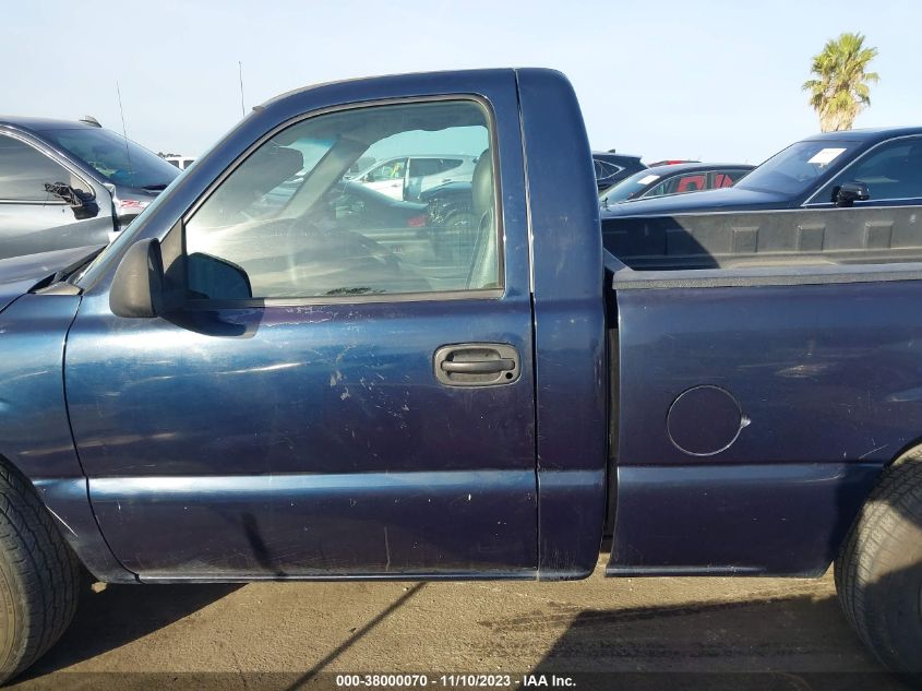 2006 GMC Sierra 1500 Work Truck VIN: 1GTEC14X96Z257737 Lot: 38000070