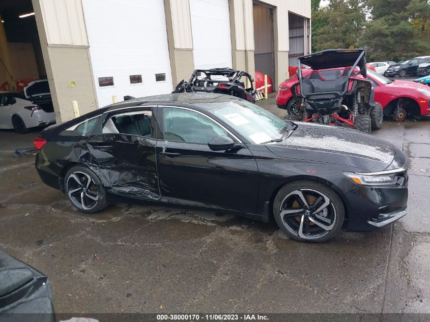 2021 Honda Accord Sport Special Edition VIN: 1HGCV1F40MA118968 Lot: 38000170