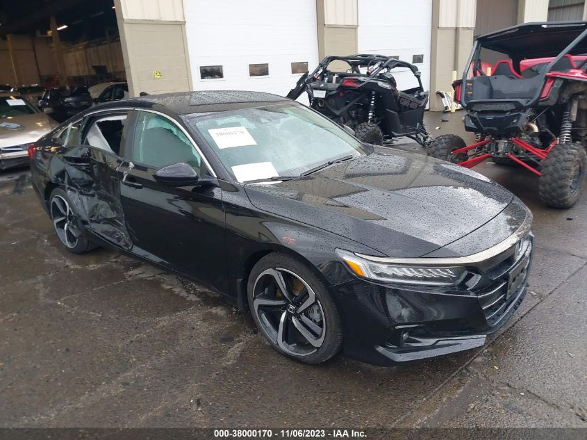 2021 Honda Accord Sport Special Edition VIN: 1HGCV1F40MA118968 Lot: 38000170