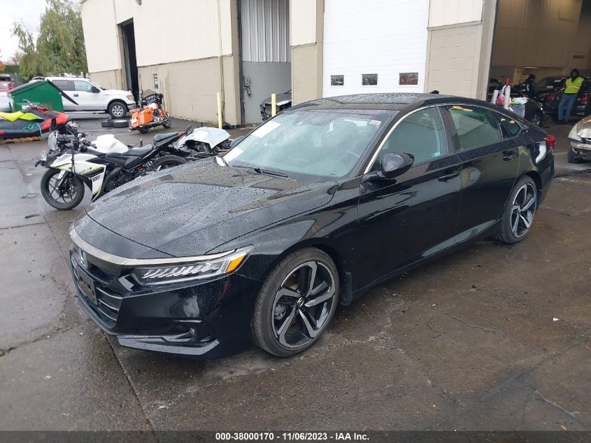 2021 Honda Accord Sport Special Edition VIN: 1HGCV1F40MA118968 Lot: 38000170