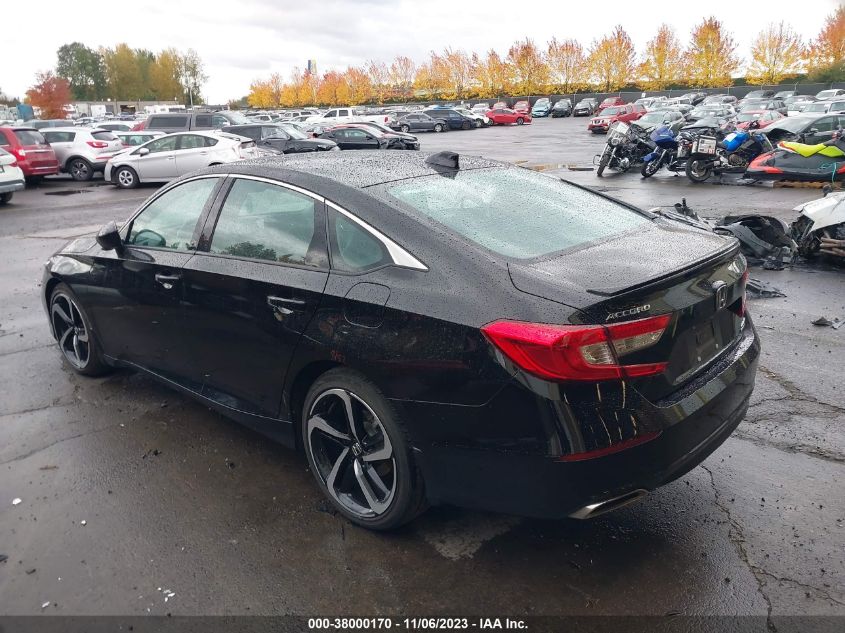 2021 Honda Accord Sport Special Edition VIN: 1HGCV1F40MA118968 Lot: 38000170