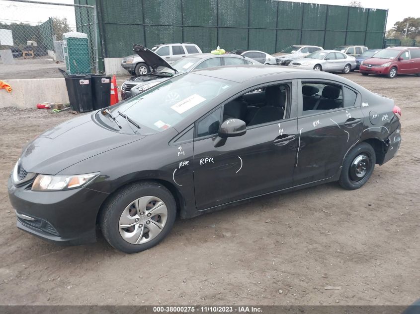 2013 Honda Civic Lx VIN: 2HGFB2F51DH577979 Lot: 38000275